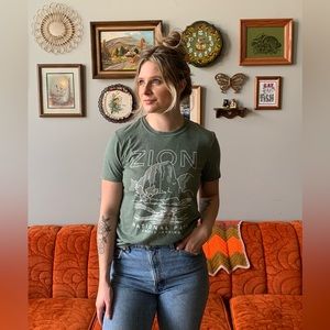 National Park Shirt - Zion Angels Landing - small